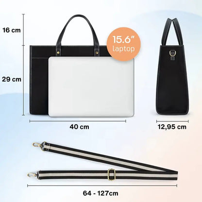 Canvas laptoptas dames 15.6 inch – Elegant & praktisch