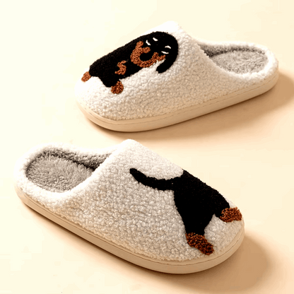 Teckel Pantoffels – Warme en Zachte Slippers met Hond Design