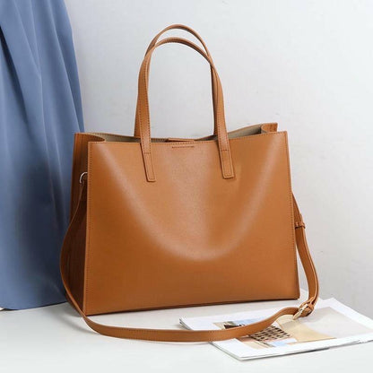 Leren Tote Handtas met Tijdloos Design en Ruim Interieur | Dames Handtas