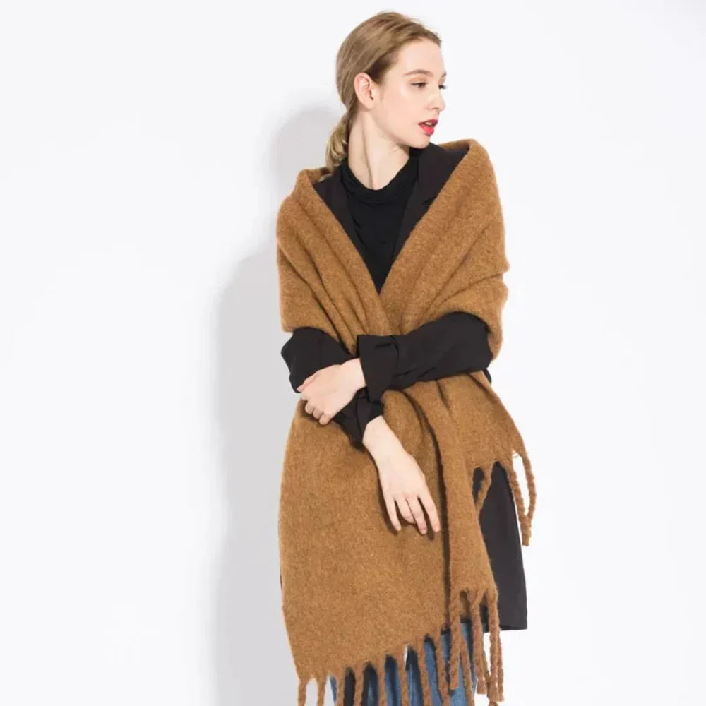 Eloise Cashmere Sjaal voor Dames – Luxe, Warme & Modieuze Wintersjaal