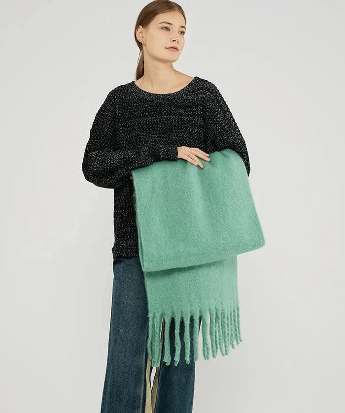Eloise Cashmere Sjaal voor Dames – Luxe, Warme & Modieuze Wintersjaal