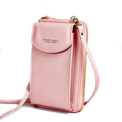 Dames Crossbody Telefoontas – Compacte Schoudertas & Portemonnee met Meerdere Vakken