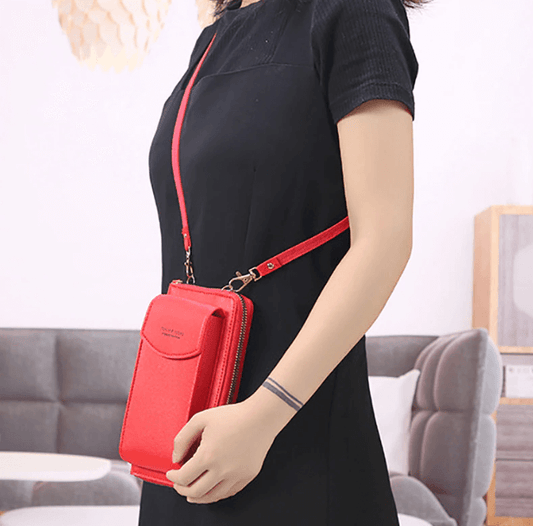 Dames Crossbody Telefoontas – Compacte Schoudertas & Portemonnee met Meerdere Vakken