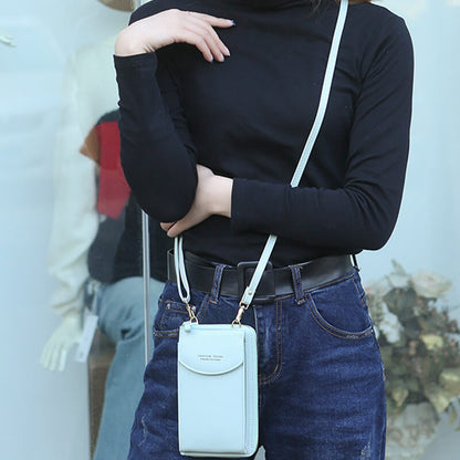Dames Crossbody Telefoontas – Compacte Schoudertas & Portemonnee met Meerdere Vakken