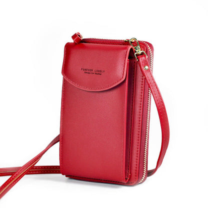 Dames Crossbody Telefoontas – Compacte Schoudertas & Portemonnee met Meerdere Vakken
