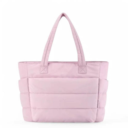 Puffer Tote Bag Zwart – Lichtgewicht & Trendy