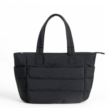 Puffer Tote Bag Zwart – Lichtgewicht & Trendy