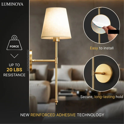 Draadloze Wandlamp met Zelfklevend Ontwerp – Eenvoudige Installatie