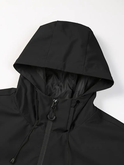 Heren Softshell Jas met Capuchon – Waterafstotende Outdoor Jas