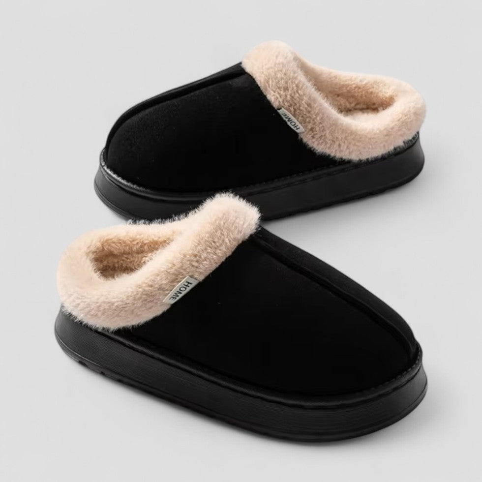 Warme Dames en Heren Pantoffels – Comfortabele Slippers met Bontvoering