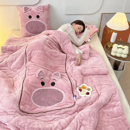 Zachte Deken- en Kussenset – Ultieme Warmte en Cozyness