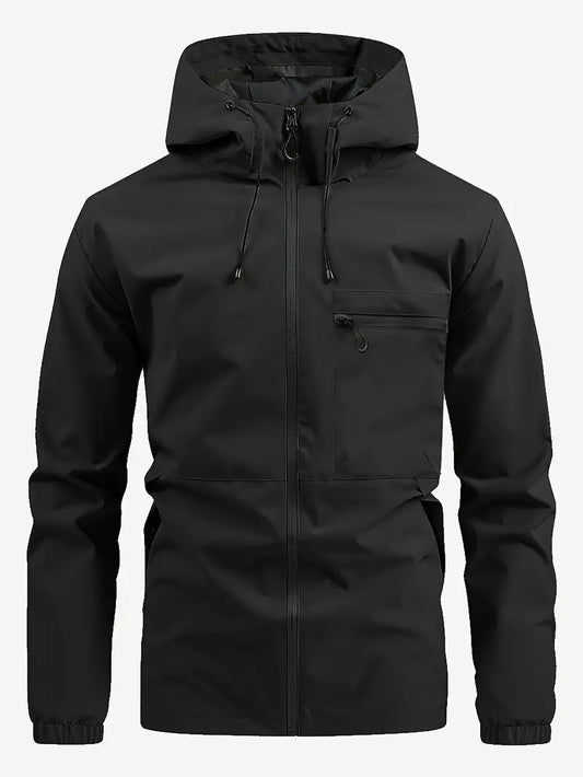 Heren Softshell Jas met Capuchon – Waterafstotende Outdoor Jas