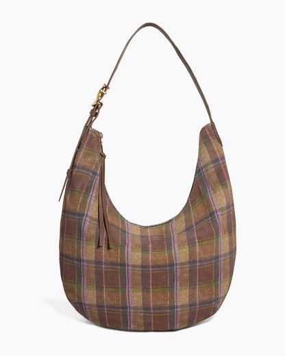Vintage Schoudertas met Ruitpatroon – Casual & Trendy