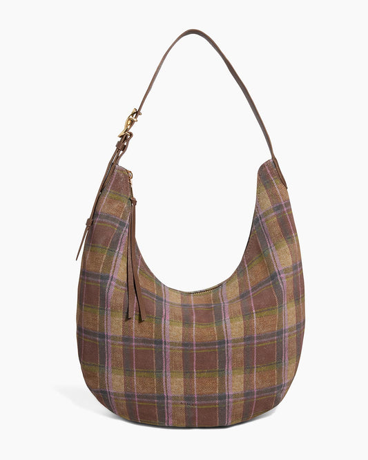 Vintage Schoudertas met Ruitpatroon – Casual & Trendy