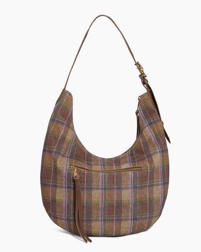 Vintage Schoudertas met Ruitpatroon – Casual & Trendy