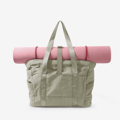 Zwarte Draagtas met Yogamat-Houder – Waterafstotend & Laptopvak – Ideaal voor Sport, Werk of Strand