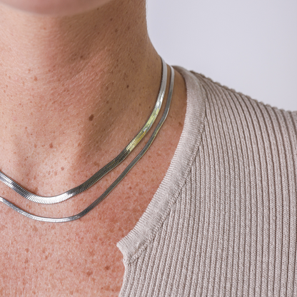 Snake Chain Ketting Goud – Minimalistische & Tijdloze Halsketting