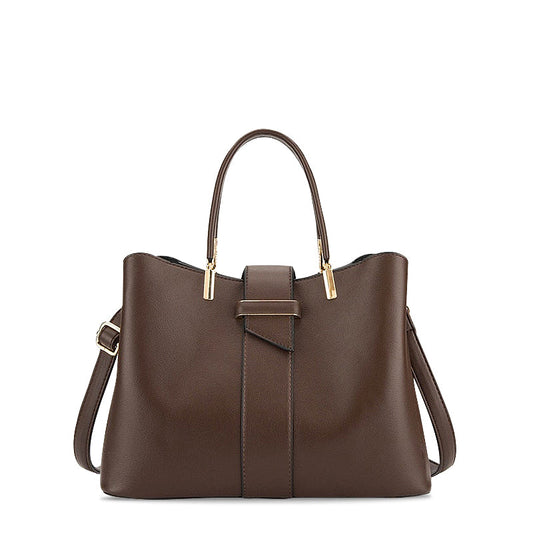 Elegante Handtas – Vegan Leer met Gouden Details