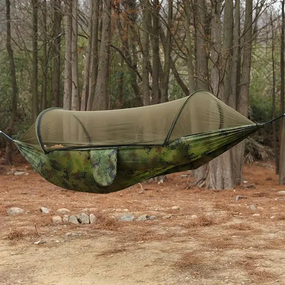 Outdoor Hangmat met Muskietennet – Lichtgewicht, Sterk & Compact