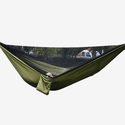 Dubbele Hangmat voor 2 Personen – Extra Sterk & Compact – Inclusief Ophangsysteem