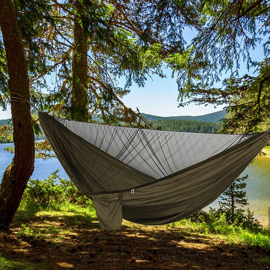 Dubbele Hangmat voor 2 Personen – Extra Sterk & Compact – Inclusief Ophangsysteem