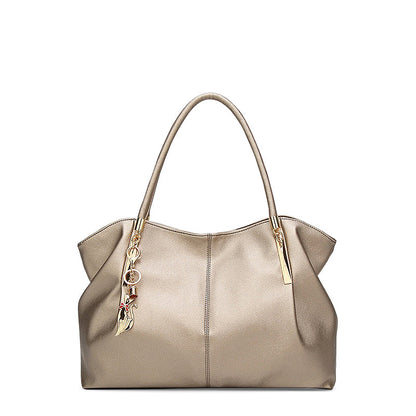 Trendy Handtas Vegan Leer – Elegant & Praktisch met Gouden Details