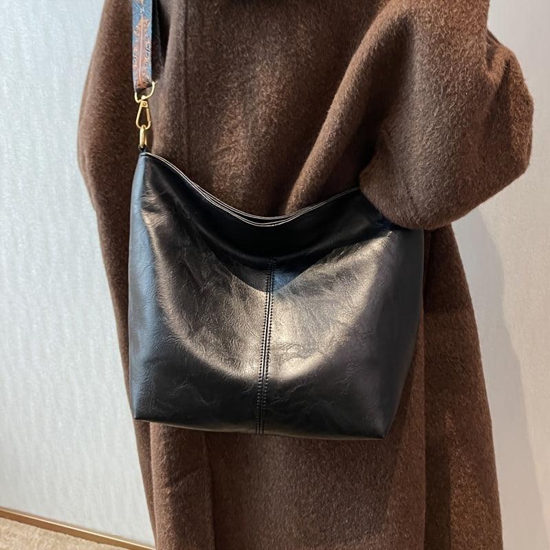Estelle Luxe Leren Schoudertas voor Vrouwen – Ruim & Stijlvol voor Dagelijks Gebruik of Reizen
