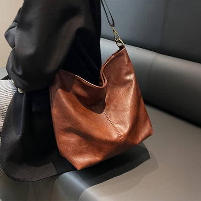 Estelle Luxe Leren Schoudertas voor Vrouwen – Ruim & Stijlvol voor Dagelijks Gebruik of Reizen
