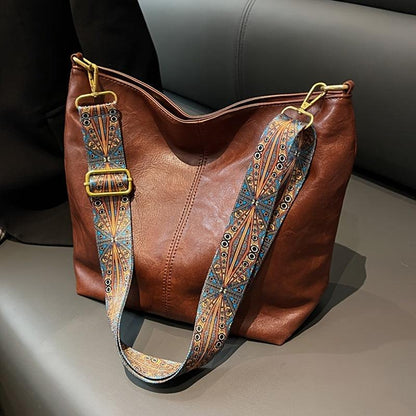 Estelle Luxe Leren Schoudertas voor Vrouwen – Ruim & Stijlvol voor Dagelijks Gebruik of Reizen