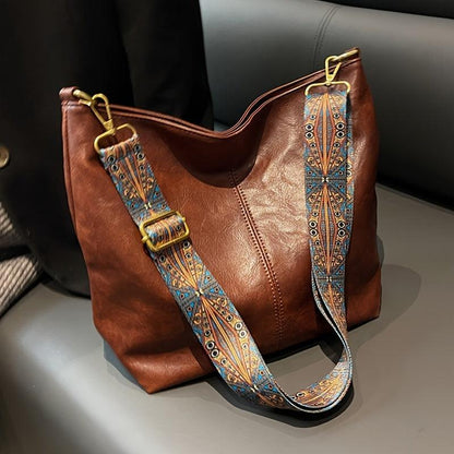 Estelle Luxe Leren Schoudertas voor Vrouwen – Ruim & Stijlvol voor Dagelijks Gebruik of Reizen