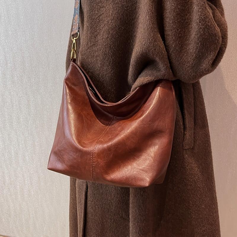 Estelle Luxe Leren Schoudertas voor Vrouwen – Ruim & Stijlvol voor Dagelijks Gebruik of Reizen