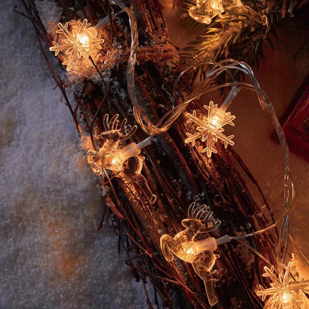 LED kerstverlichting sterren & bellen – 3 meter warm wit TwinkleStar lichtsnoer