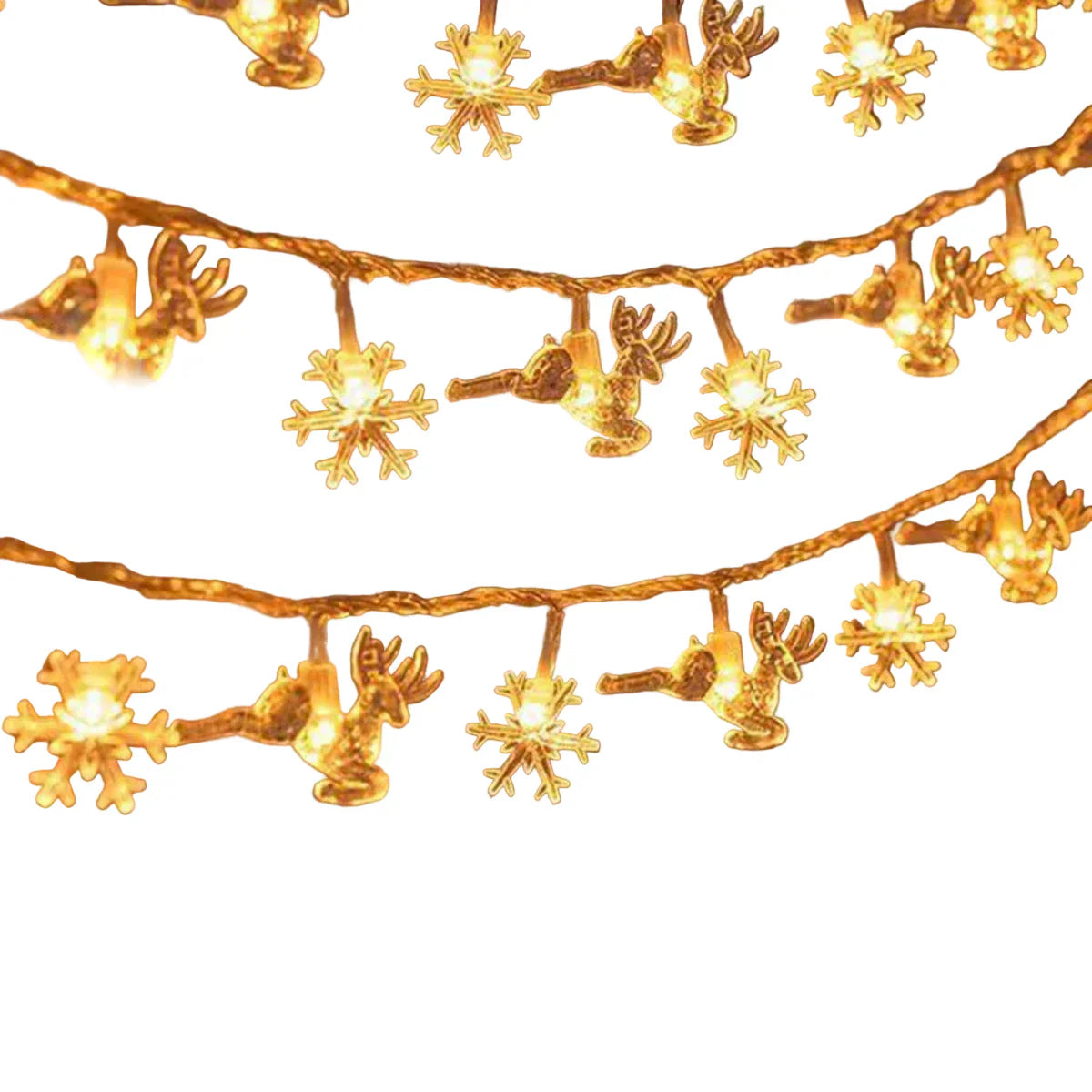 LED kerstverlichting sterren & bellen – 3 meter warm wit TwinkleStar lichtsnoer