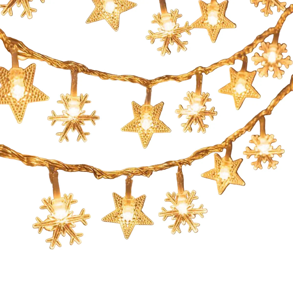 LED kerstverlichting sterren & bellen – 3 meter warm wit TwinkleStar lichtsnoer