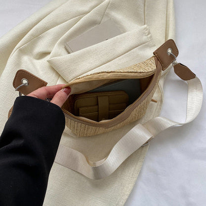 Raffia Crossbody Heuptas – Zomers, Trendy & Comfortabel