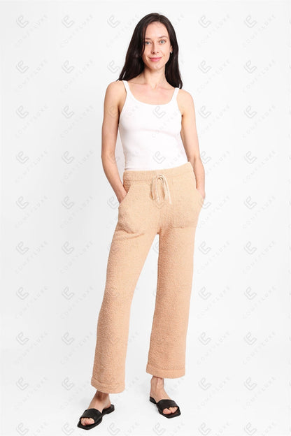 Luxe Lounge Broek – Zachte Dames Loungewear met Pockets & Trekkoord