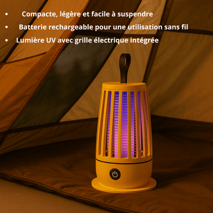 Elektrische Muggenlamp met UV-licht – Draadloos & Oplaadbaar – Voor Binnen & Buiten