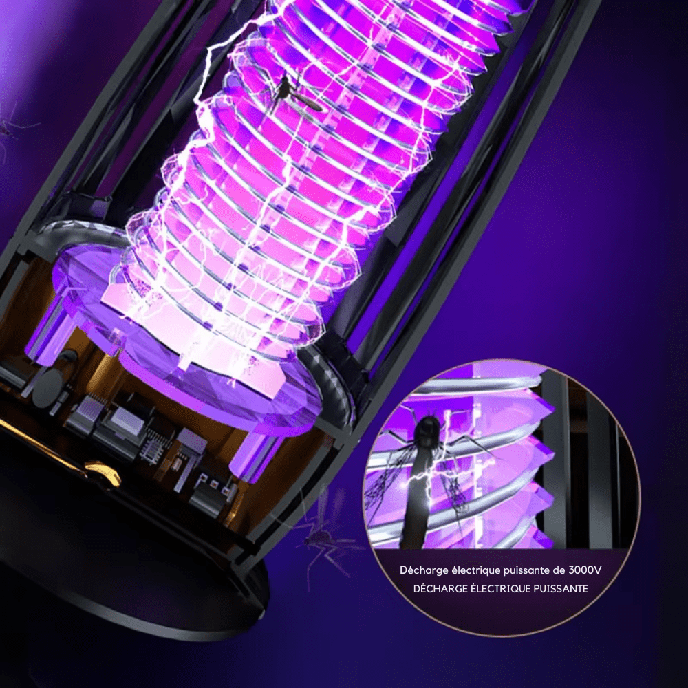 Elektrische Muggenlamp met UV-licht – Draadloos & Oplaadbaar – Voor Binnen & Buiten