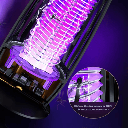 Elektrische Muggenlamp met UV-licht – Draadloos & Oplaadbaar – Voor Binnen & Buiten