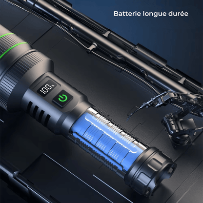 Oplaadbare LED Zaklamp met Display – Krachtige Tactische Zaklamp met Powerbankfunctie
