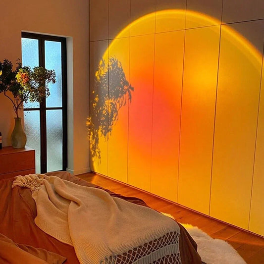Zonsondergang Projector Lamp – Sunset LED Licht voor Sfeer & Decor | 360° Draaibaar & USB-aangedreven