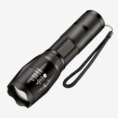 Tactische LED Zaklamp – Superhelder, Zoomfunctie & 5 Lichtmodi – Waterdicht en Compact
