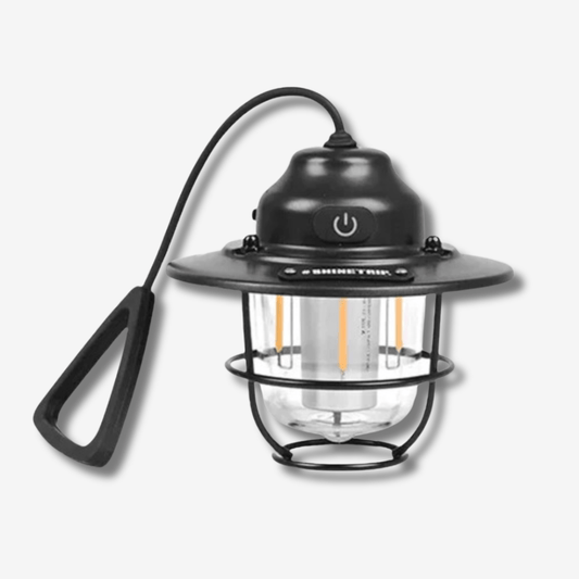 Retro Campinglamp – Oplaadbaar & Dimbaar – LED Outdoor Lantaarn