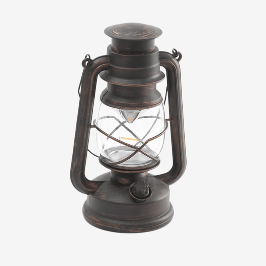 Vintage LED Lantaarn – Oplaadbaar & Dimbaar – Ideaal voor Camping of Sfeerverlichting