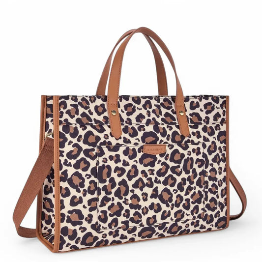 Laptoptas 15.6 inch leopard – Stijlvol luipaardpatroon & luxe bescherming