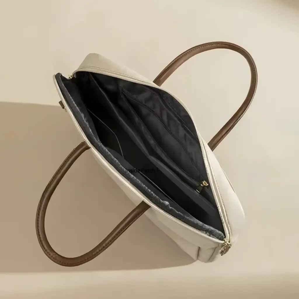 Laptoptas Beige voor Dames – Elegant & Functioneel