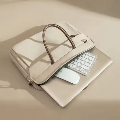 Laptoptas Beige voor Dames – Elegant & Functioneel