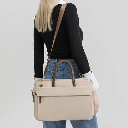 Laptoptas Beige voor Dames – Elegant & Functioneel