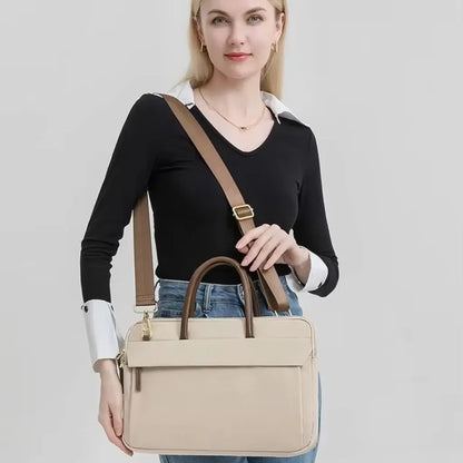 Laptoptas Beige voor Dames – Elegant & Functioneel