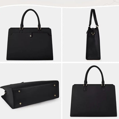 Laptoptas dames 15.6 inch zwart – Elegant, Zakelijk & Waterbestendig